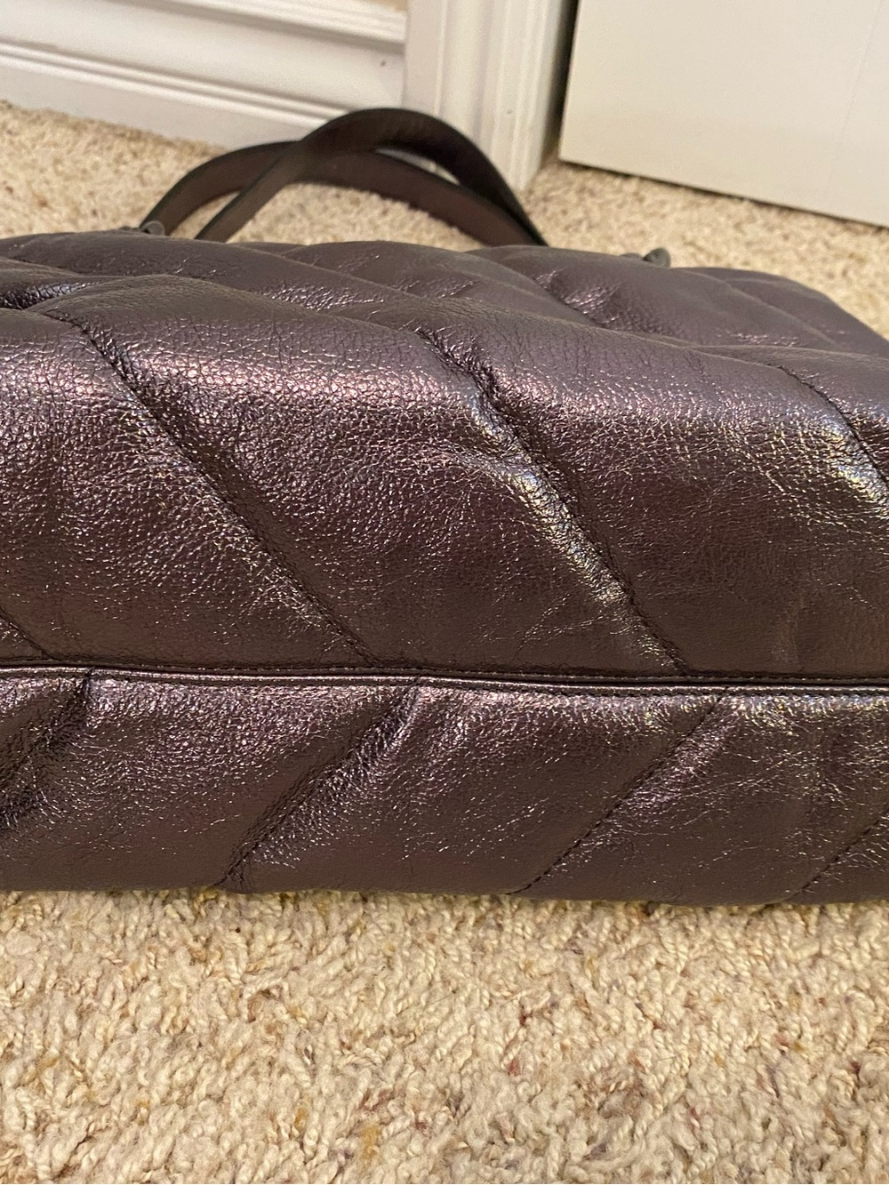Kurt Geiger Leather Soho dark metallic bag - Picture 10 of 16
